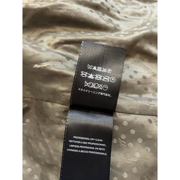 GUESS Women’s Size SM Military Green Trench Rain Coat Jacket Gold Draw String - Picture 7 of 7